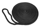 Taylor Made 11323 Double-Braided Dock Line - 1/2" x 25', Black